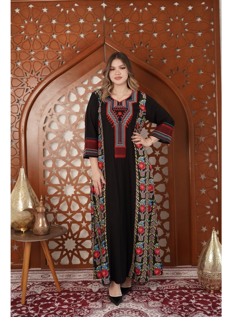 افندينا  R2026جلابية شالكي على عسيري بتفاصيل تراثية أنيقة - Image 3